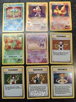 Complete Gym Heroes Set Pokemon Cards 132/132 WOTC 2000 Mint Electabuzz + Swirls