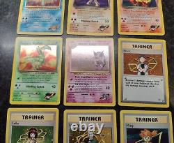 Complete Gym Heroes Set Pokemon Cards 132/132 WOTC 2000 Mint Electabuzz + Swirls