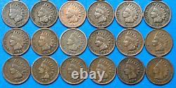 Complete Indian Head Penny Set of 30 Coins Consecutively Dated 1880-1909 #HC26