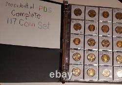 Complete P D & S Presidential 117 US Mint Coin set #659