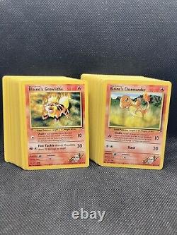 Complete Pokémon Gym Heroes Set 90 cards NM-Mint WOTC Vintage Original Com/UC