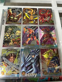 Complete SET #1-89 Fleer Ultra X-Men Chromium Chrome Holo Foil Cards 1995? MINT
