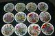 Complete Set 12 Franklin Mint Horticultural Society Flowers Of The Year Plates