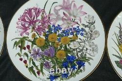 Complete Set 12 Franklin Mint Horticultural Society Flowers of the Year Plates