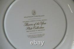 Complete Set 12 Franklin Mint Horticultural Society Flowers of the Year Plates