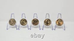 Complete Set 40 Golden Presidential Dollar Brilliant Uncirculated 2007-2020 FV40