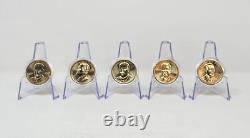 Complete Set 40 Golden Presidential Dollar Brilliant Uncirculated 2007-2020 FV40