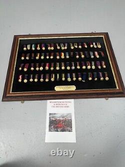 Complete Set Of Danbury Mint Regimental Buttons & Ribbons Of The British Army