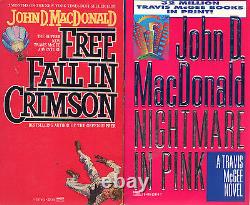 Complete Set Series Lot of 21 Travis McGee Books by John MacDonald Blue Pink