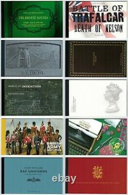 Complete Set of 10 Prestige Stamp Books 2005-2008 MINT LESS THAN FACE VALUE