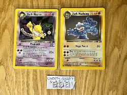 % Complete Team Rocket Set Pokémon Card Bundle 83/82 Dark Charizard WOTC