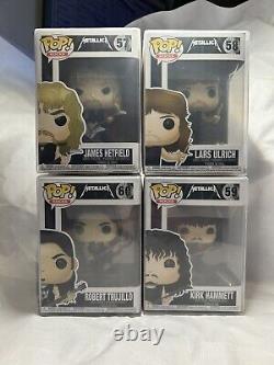 Complete Vaulted Set of Metallica Funko Pops Mint Condition Sealed in Protectors