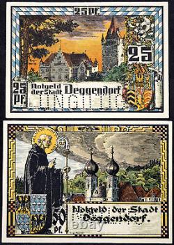 DEGGENDORF 1920 XX-RARE SPECIMEN COMPLETE SET! German Notgeld Bavaria