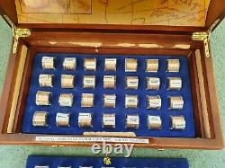 Danbury Mint Complete State Quarters Treasure Chest Collection Set Uncirculated