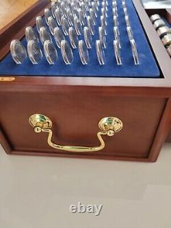 Danbury Mint Complete State Quarters Treasure Chest Collection Set Uncirculated