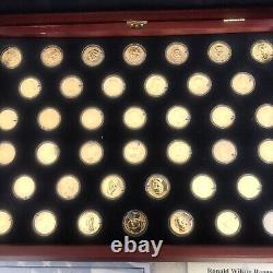 Franklin Mint Complete Set Of 24kt Gold Layered Coins