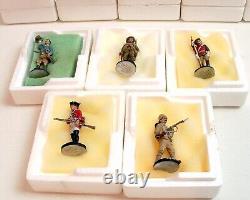 Franklin Mint Fighting Men of British Empire Complete Set Of 50 Inc Cards etc