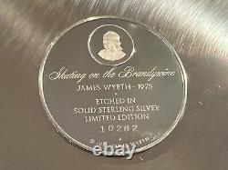 Franklin Mint/James Wyeth Complete Set of 5 Sterling Silver Collector Plates