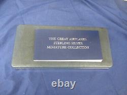 Franklin Mint The Great Airplanes Complete Set Of 50 Sterling Silver Miniatures