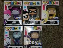 Funko POP! Teen Titans Lot Complete Set Rare Vaulted! Hot Topic Exclusive Raven
