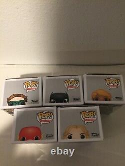 Funko Pop Big Bang Theory DC Superheroes Sdcc Complete Set Near Mint Condition