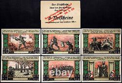 GÖRLITZ / GORLICE 1922 XX-RARE Der Stahlhelm Complete Set withENVELOPE! Notgeld