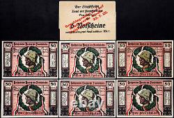 GÖRLITZ / GORLICE 1922 XX-RARE Der Stahlhelm Complete Set withENVELOPE! Notgeld