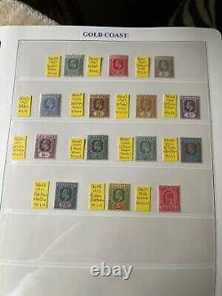 Gold Coast Complete Set King Edward VII Issue Of 1907-13 Mint Sg 59 68 + 70