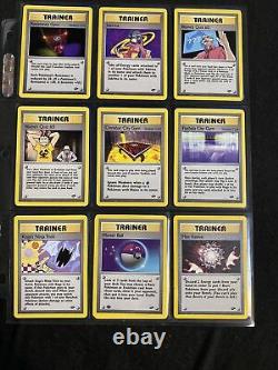 Gym Challenge Complete Set Common/Uncommon ONLY With RARE Trainers 37-126 MINT