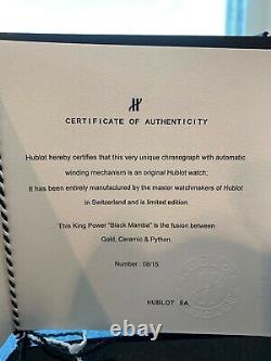 HUBLOT Kobe Bryant SIGNED Complete Signed Set MINT All CoA from 1st owner