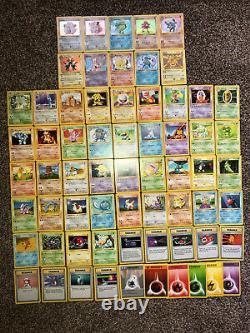 Huge Near Complete Pokemon Card Shadowless Base Set lot! 65/102 cards 10 Holos