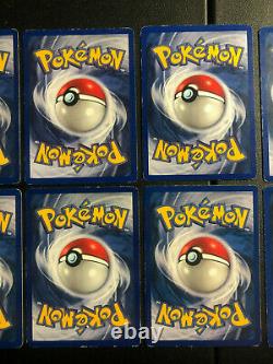 Huge Near Complete Pokemon Card Shadowless Base Set lot! 65/102 cards 10 Holos