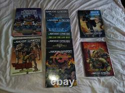JUDGE DREDD & 2000AD RPG BOOKs COMPLETE SET, EN PUBLISHING OOP, Mint