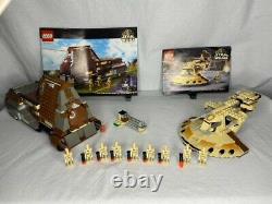 LEGO Star Wars Lot 2 Sets 7184 7155 Battle of Naboo MTT AAT 100% Complete