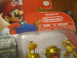 Lot World Of Nintendo New Super Mario Bros 2 Micro Land Gold Series Set Complete