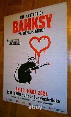 MINT! Complete Set! 2021 3x XL (3x 84cm) BANKSY German Exhibition Art Poster