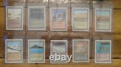 Magic The Gathering Revised Edition Dual Lands Complete Set Near Mint Condition