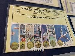 Mnh Cto Worldwide Complete Sets Stamps Lot In Falcon Glassines Russia, Laos Etc