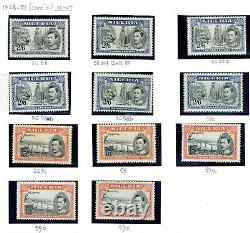 NIGERIA 1938-51 Complete set of 16 mint 42796