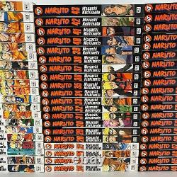 Naruto Near Complete Series Set Manga Book Lot 60 English Vol 1-63 No Vol 1 5 6