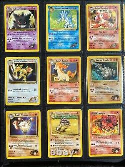 Near Complete Gym Challenge Set 10 Holo pokemon cards complete non holo NM wotc