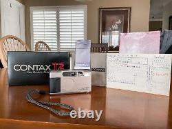 Near Mint Contax T2 complete matching set fully working- samples