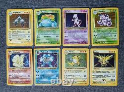 Original Base Set Complete Pokemon Cards Collection 102/102 NM-MINT 1999