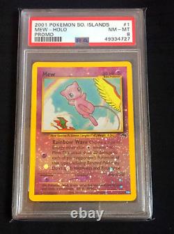 POKEMON CARDS SOUTHERN ISLANDS SET With PSA 8 MEW (18/18) COMPLETE MINT