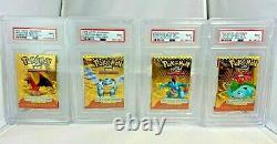 PSA 9 Mint Expedition Base Set All 4 Complete Pokemon Booster Packs Sealed