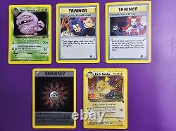 Pokemon Card Bundle Part Complete Team Rocket Set 18 HOLOS 13 Rares 78/83 Cards