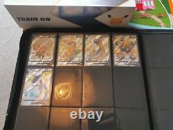 Pokemon Cards Binder Bundle Shining Fates & Shiny Star V Near Complete Set