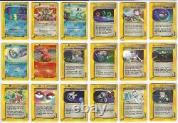Pokemon Expedition Base Set Complete Non Holo Set NM-EXC 133/133 Cards RARE