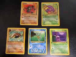 Pokemon Fossil 1st Edition COMPLETE Uncommon And Common Set 31/62 NM to Mint