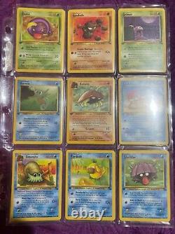 Pokemon Fossil 1st Edition Complete Common Set of 16 cards Mint/nm WOTC tcg RARE